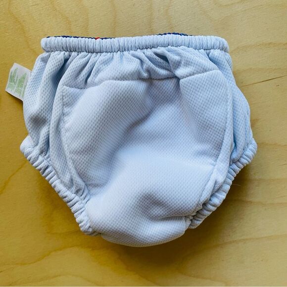 Green Sprouts Boy’s Reusable Absorbent Swim Diaper with Seagulls & Sailboats 12m - Picture 7 of 8